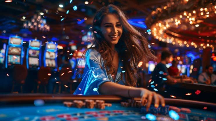 Antarmuka aplikasi mobile laris4d menampilkan live dealer blackjack dan menu sportsbook Liga 1